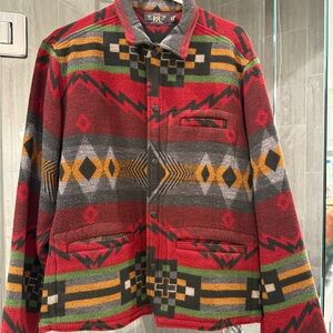 Men's Ralph Lauren Double RL Multicolor Aztec Patterned Jacket